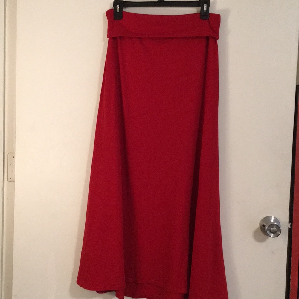❤️ EXPRESS cotton maxi skirt/fold-over waist (S)❤️